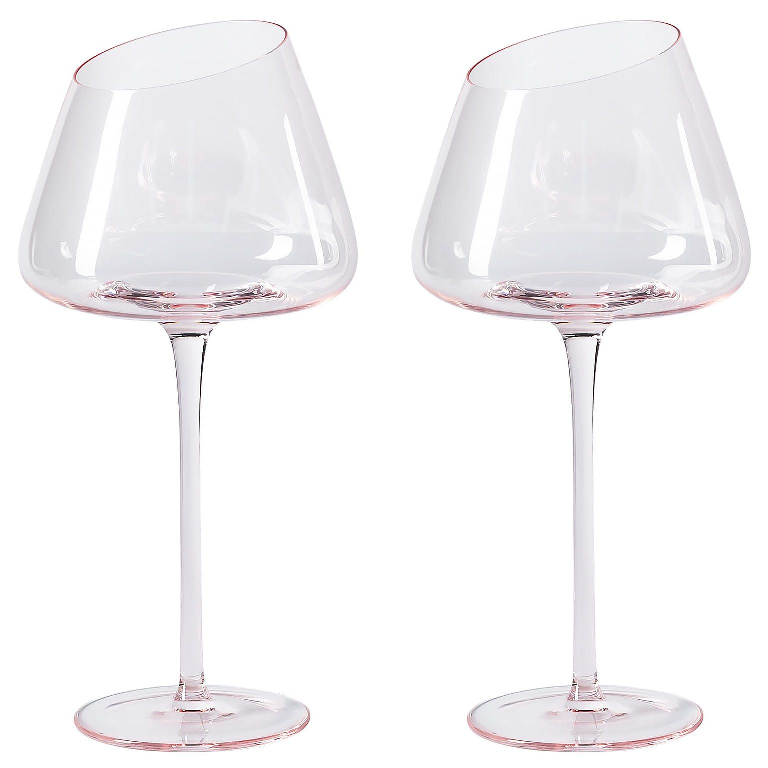 Ventray Flamingo Burgundy Wine Glasses Set of 2 600 그램