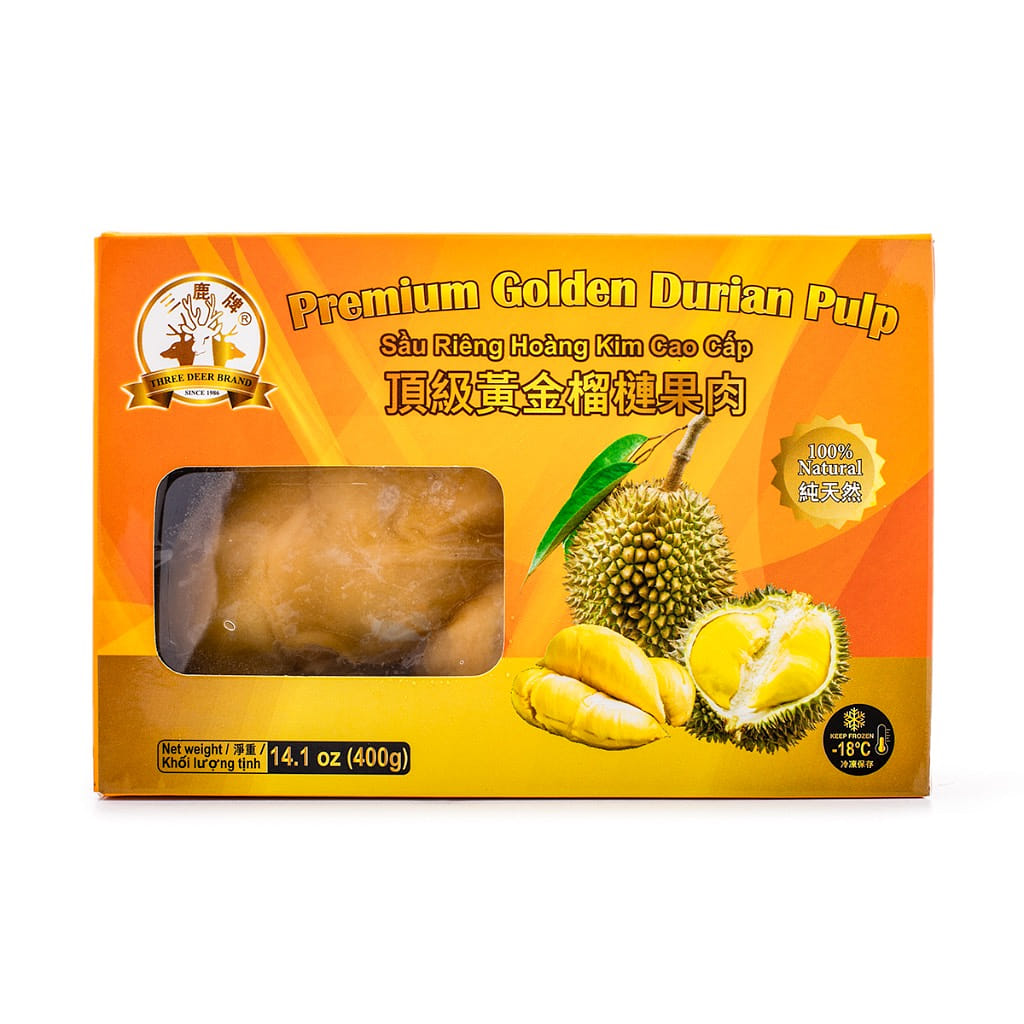 Three Deer Brand Premium Golden Durian Pulp Ri6 400 g