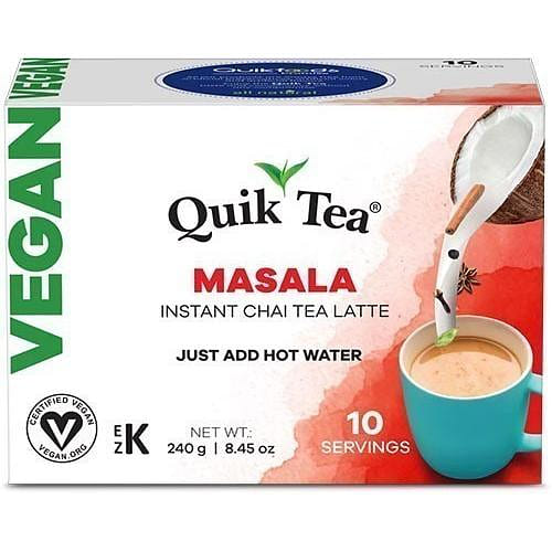 Quik Tea - Instant VEGAN Masala Chai (10 Pack) 10 개입