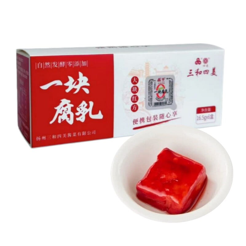 Zero-add red fermented bean curd 6pcs*1box 99 g