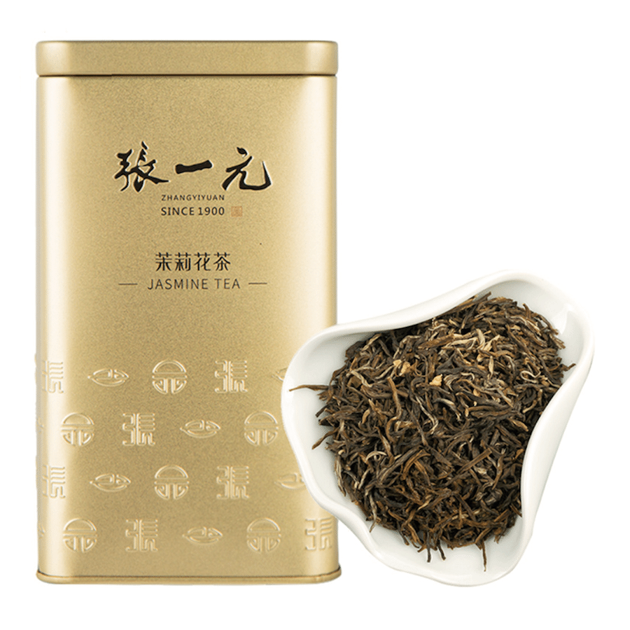 张一元茶叶 特种茉莉毛尖花茶 金罐装 200 克
