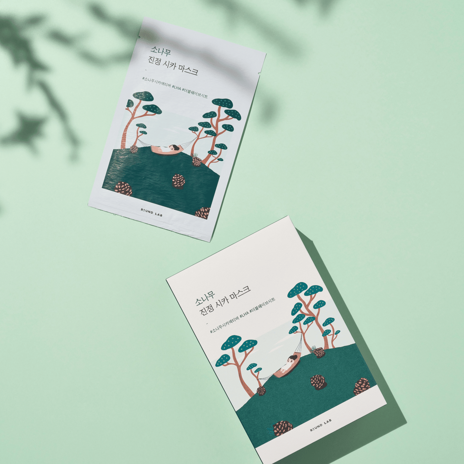 Round Lab Pine Calming Cica Sheet Mask 1 PC 37 그램