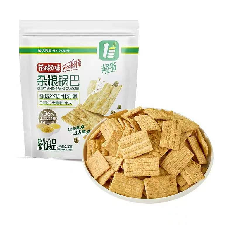 Crunchy Whole Grain Crisps (Paprika Flavor) 320g 1 pack