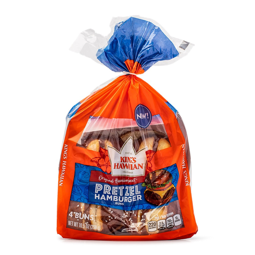 King's Hawaiian Sweet Pretzel Hamburger Buns 10.5 ออนซ์