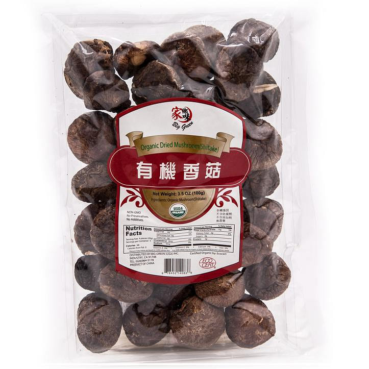 Organic Dried Mushroom (Shiitake) 3.5 온스