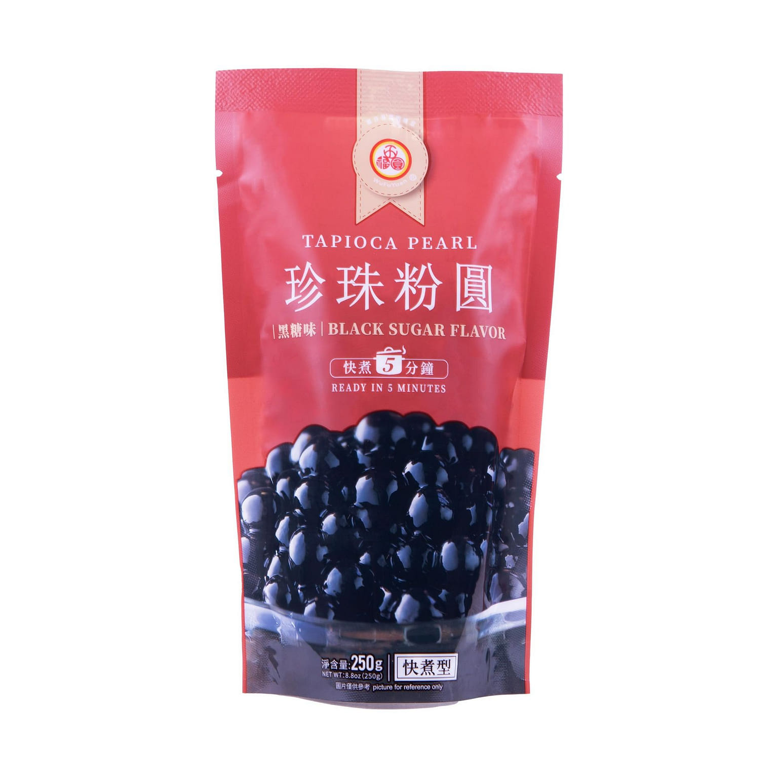 WuFuYuan Boba Tapioca Pearl, Black Sugar Flavor, Ready in 5 Minutes, 8.8 Oz. 1 개