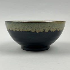 Made-in-Japan Tenmoku Ainagashi Sanuki Soup Noodle Bowl, 7.25" dia.(34 oz) 1 each