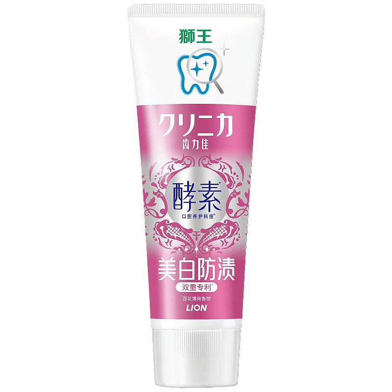 狮王 齿力佳进口酵素美白牙膏 百花薄荷味 130 克