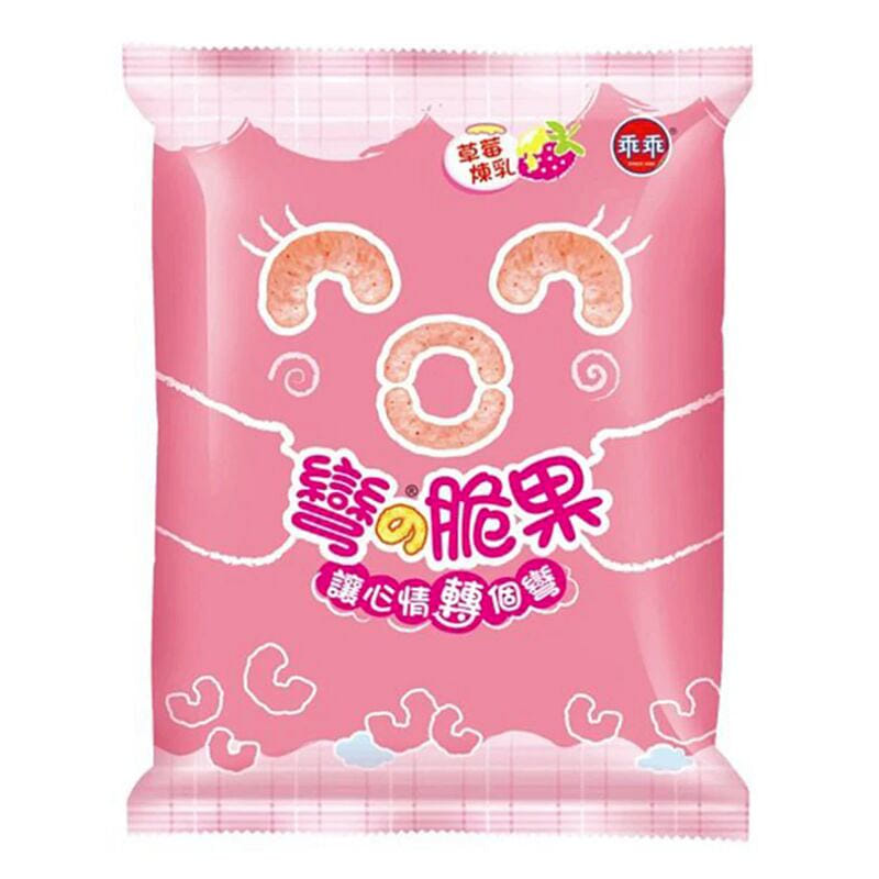 Kuai Kuai Curly Snacks 40g - Strawberry Flavor 40 กรัม