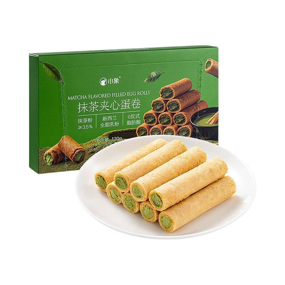 Matcha filled Egg Rolls 120g * 8 pieces 120 g