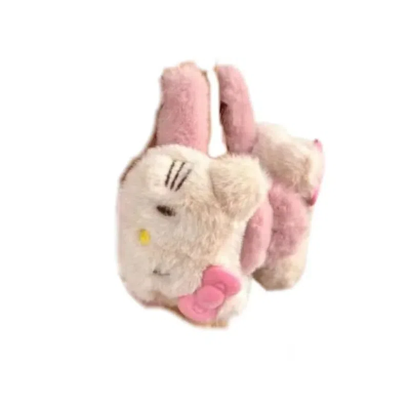 Hello Kitty Plush Grips Shark Grips Hairpin Accessories-Pink 1 Pc 1 ส่วน