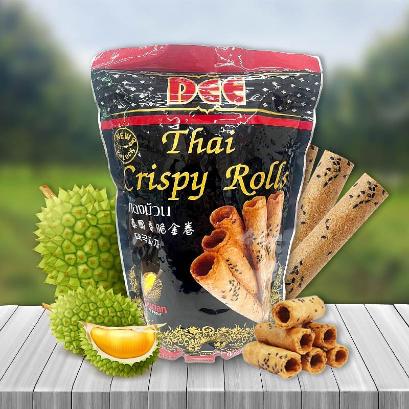 Thai crispy Roll Cookies * Durian Flavour * 5.2 オンス