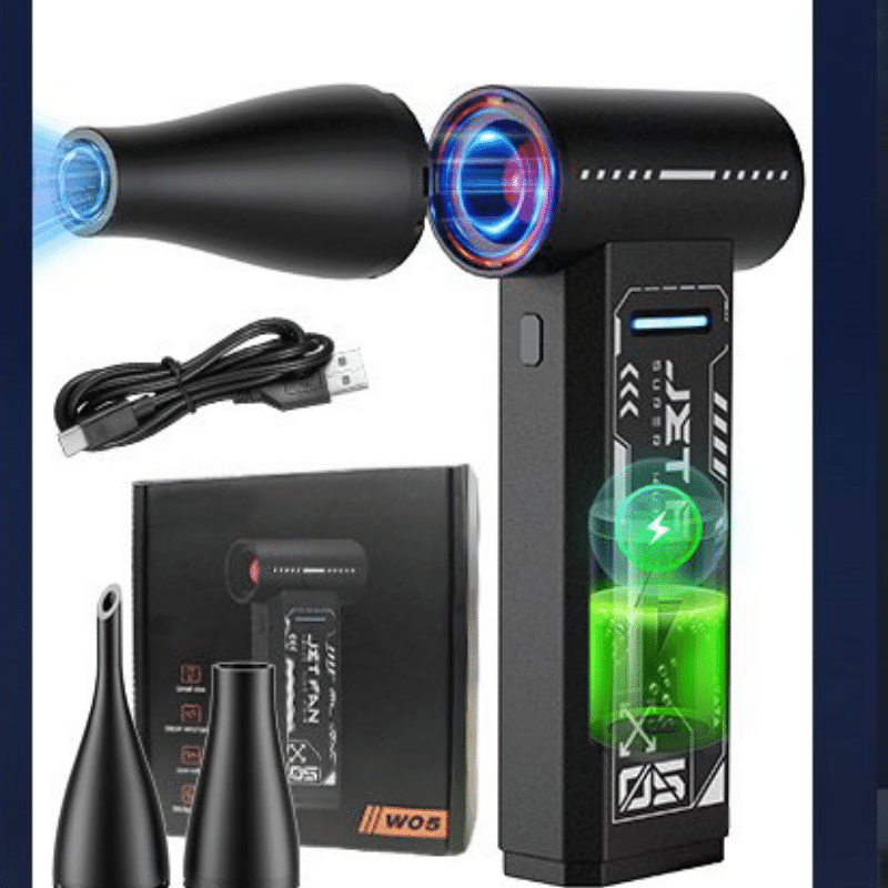 Compressed Air Duster, 3-in-1 Aluminum Alloy Electric Air Duster/Blower/Pump 345 กรัม