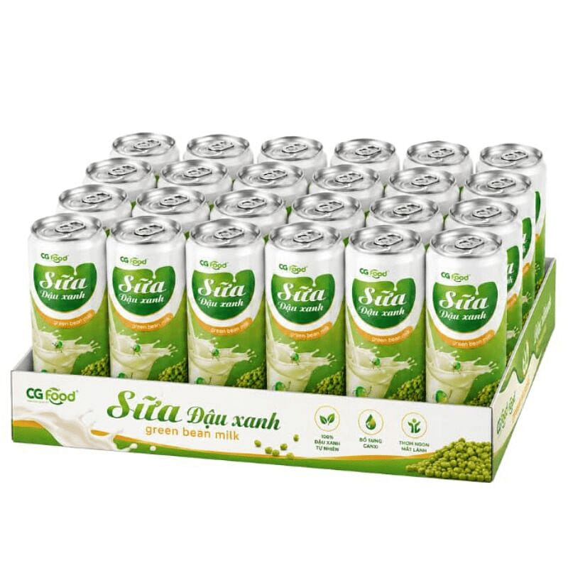 CG Food 녹두 우유 음료 11oz 24 캔