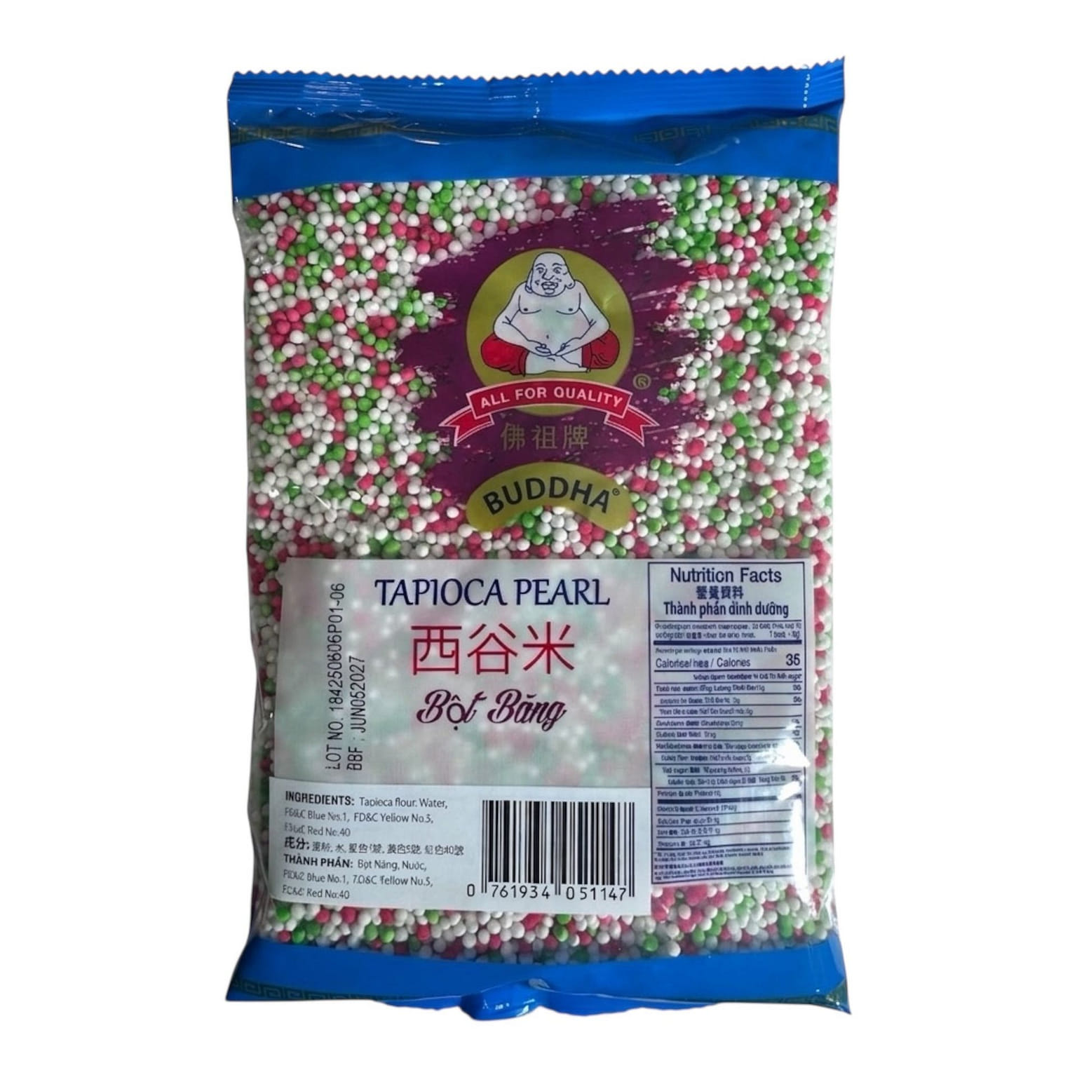 Colored Tapioca Pearl Bot Bang Ngu Sac 400 g