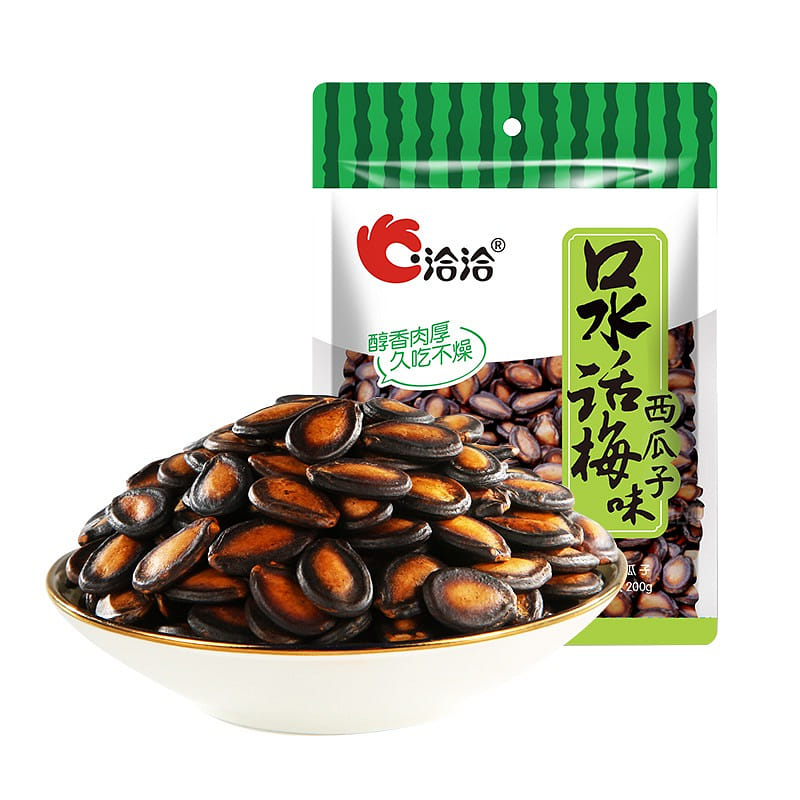 Qia Qia Plum Flavor Watermelon Seeds 200g 200 กรัม