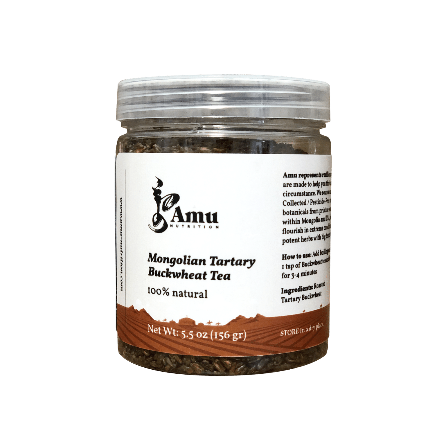 Amu Nutrition - Mongolian Tartary Buckwheat Tea Bulk 5.5 ออนซ์