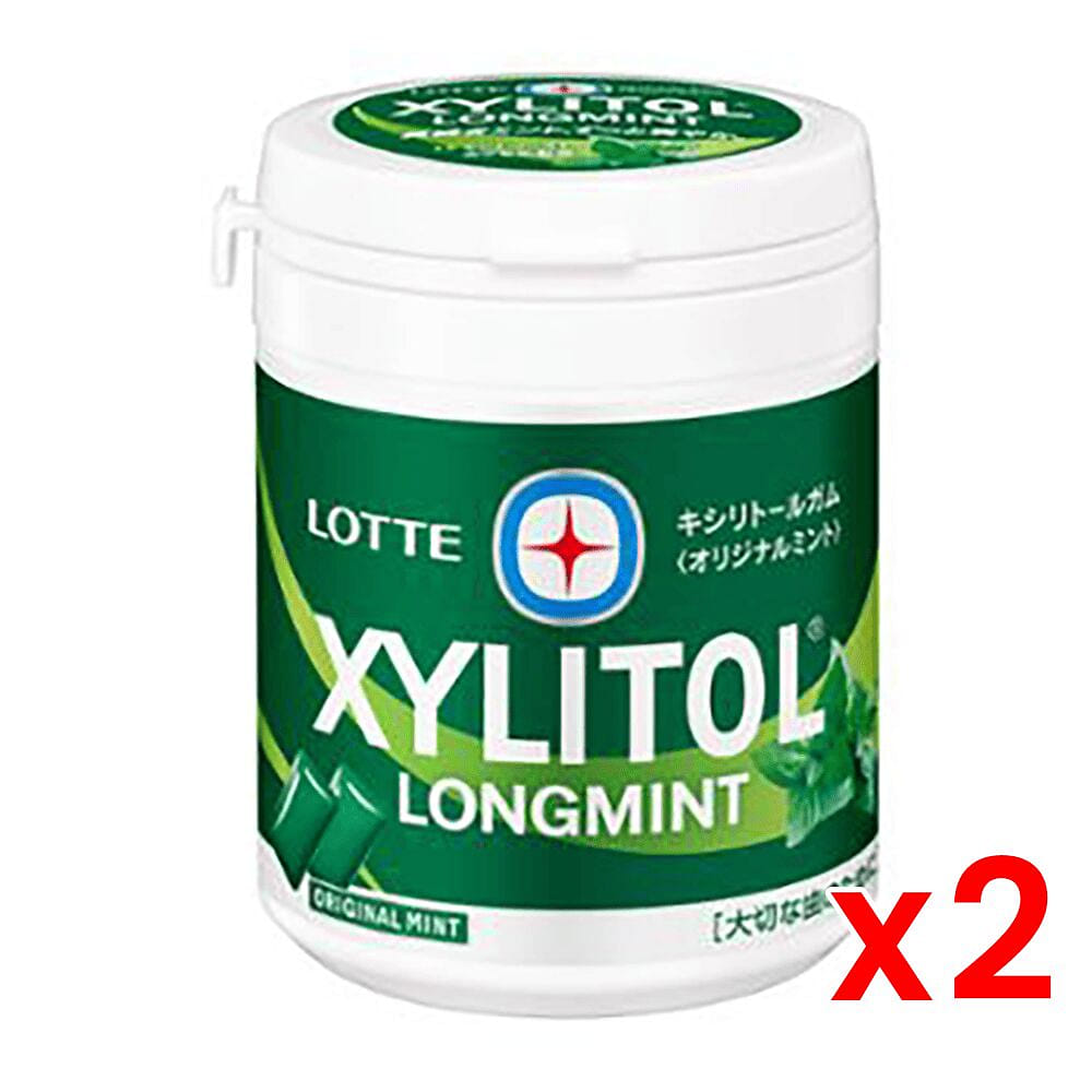 LOTTE Xylitol Gum Long Mint 2 Pack 133 g