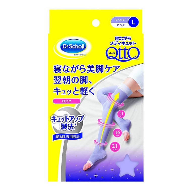 Dr Scholl Medi QttO Sleep Wearing Slimming Socks Size L 6 ออนซ์