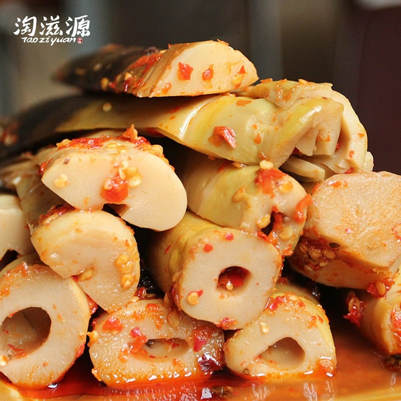 Taos source fresh hand-peel bamboo shoots chili (spicy flavor) 230 g