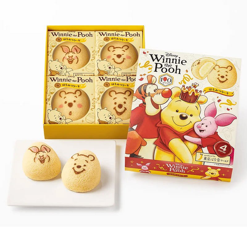 Tokyo Banana Winnie the Pooh Cakes 4 Pieces 1 count