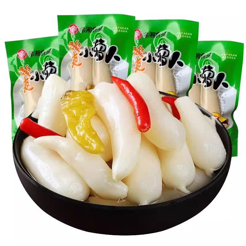 Qiaowa Hot and Sour Crispy Radish Head (about 13 packs) Casual Food Snacks Pickl 500 그램