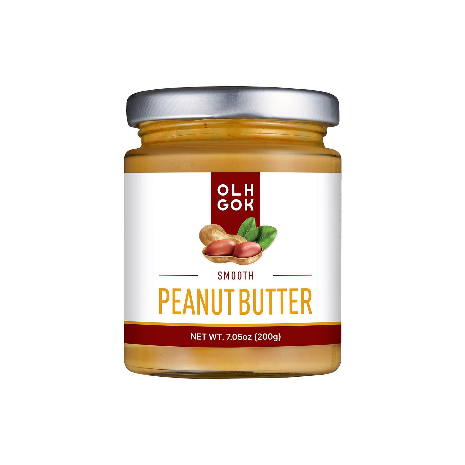 OLHGOK 100% Korean Peanut Butter Smooth 7 oz