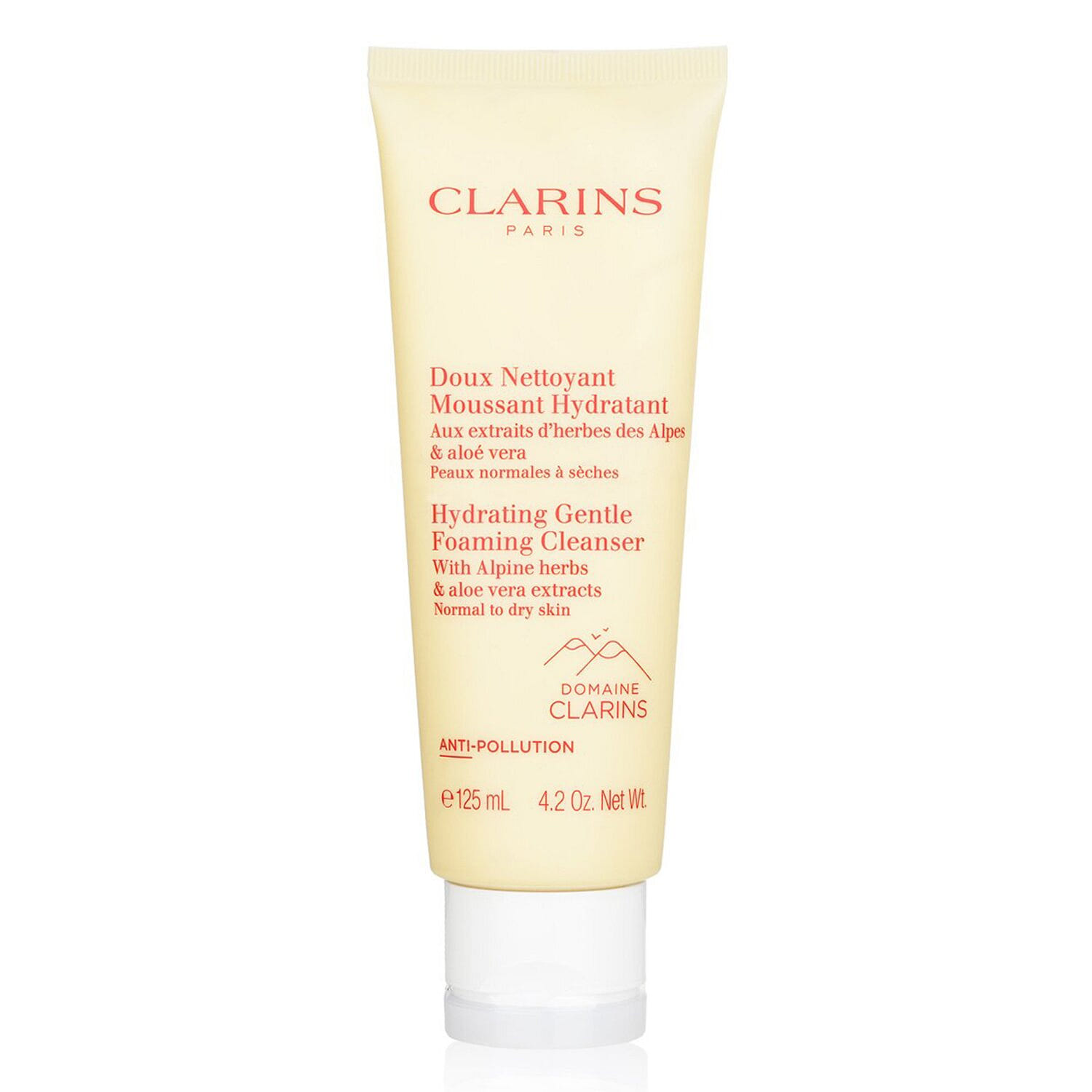 Clarins Hydrating Gentle Foaming Cleanser with Alpine Herbs & Aloe Vera Extracts - Normal to Dry Skin 125ml/4.2oz 125 ml