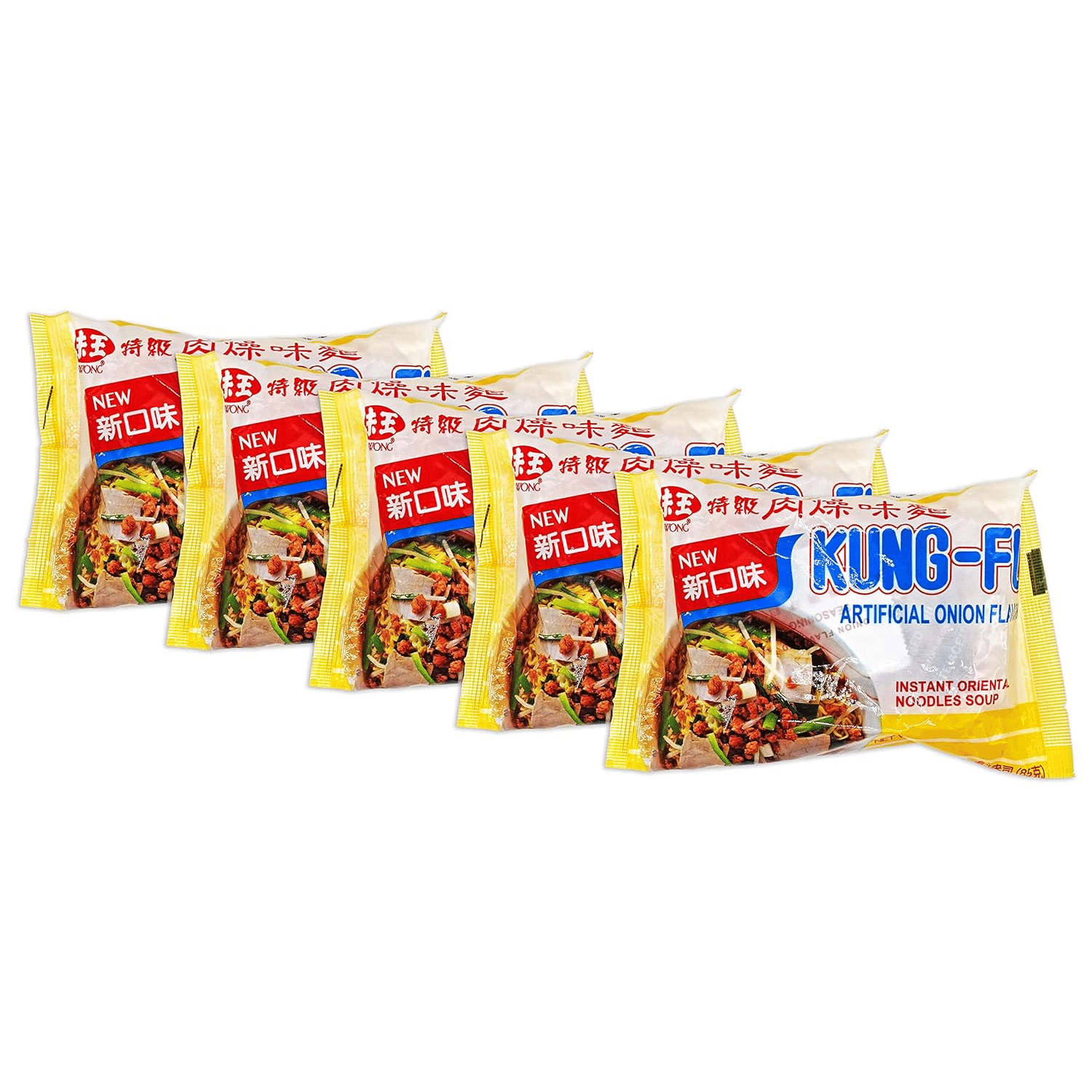 Kung-fu Instant Oriental Noodle Soup Onion Flavor pack of 5 1 개
