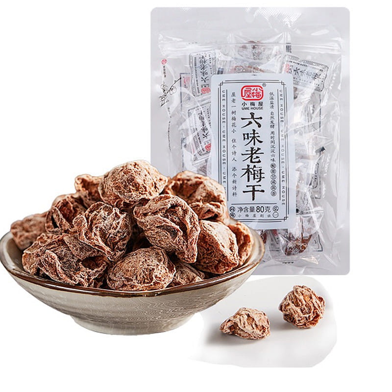 Dried prunes 80g candied fruit 80 g