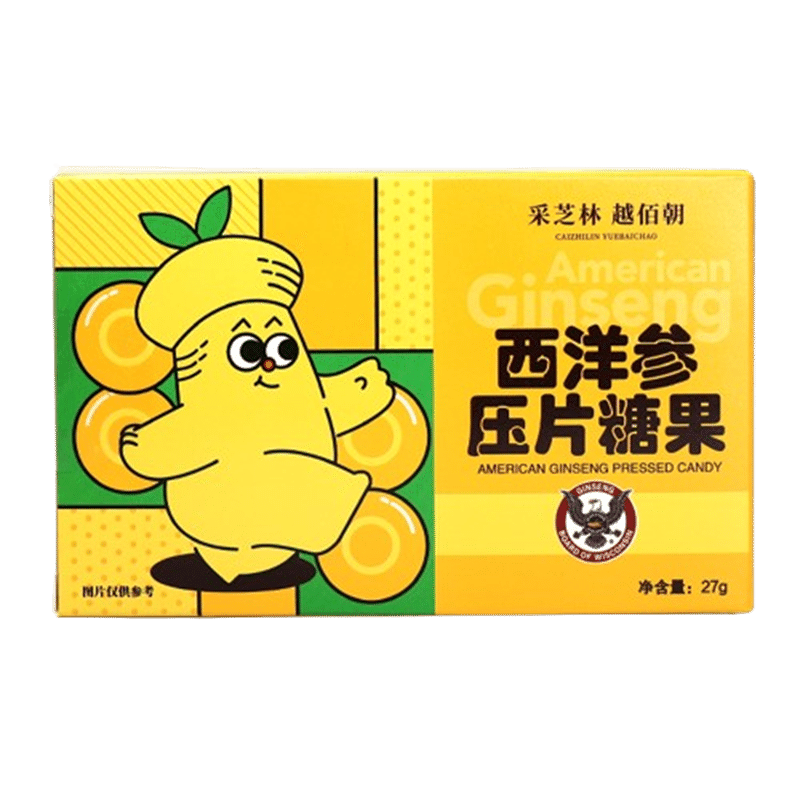 American Ginseng Pressed Candy Without Sugar 27g 27 g