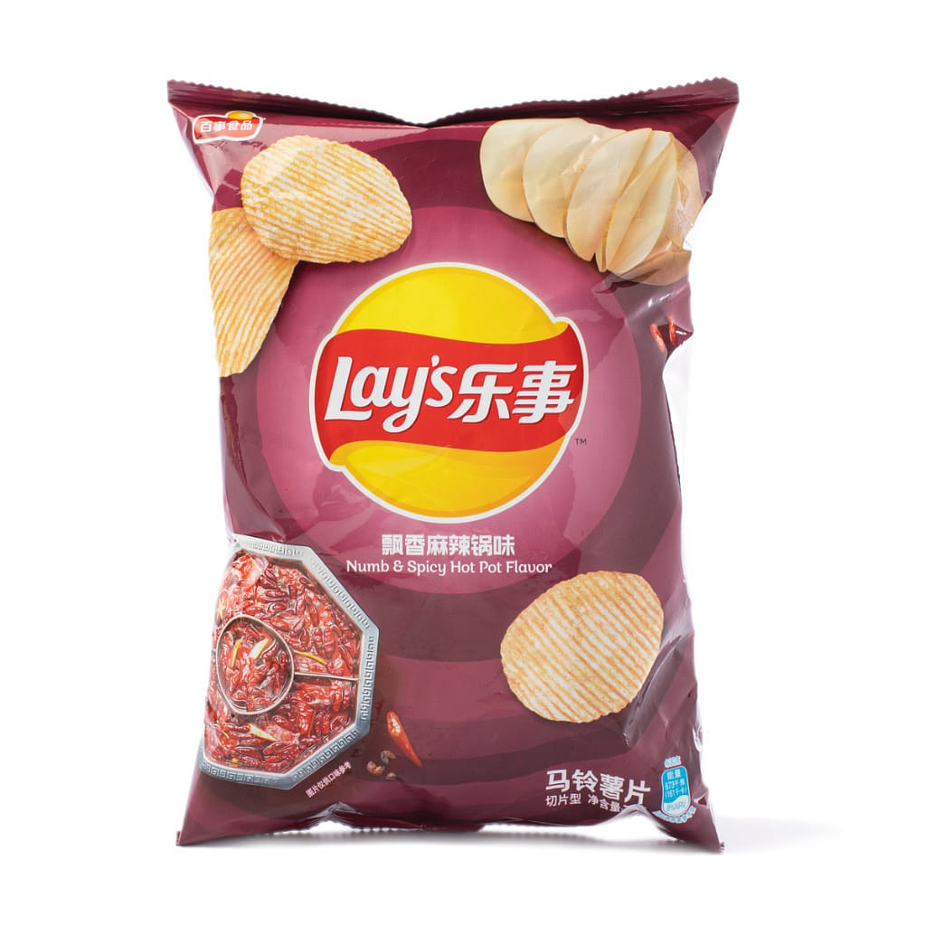 Lay's Potato Chips, Numb and Spicy Hot Pot Flavor 70 g*22 pack