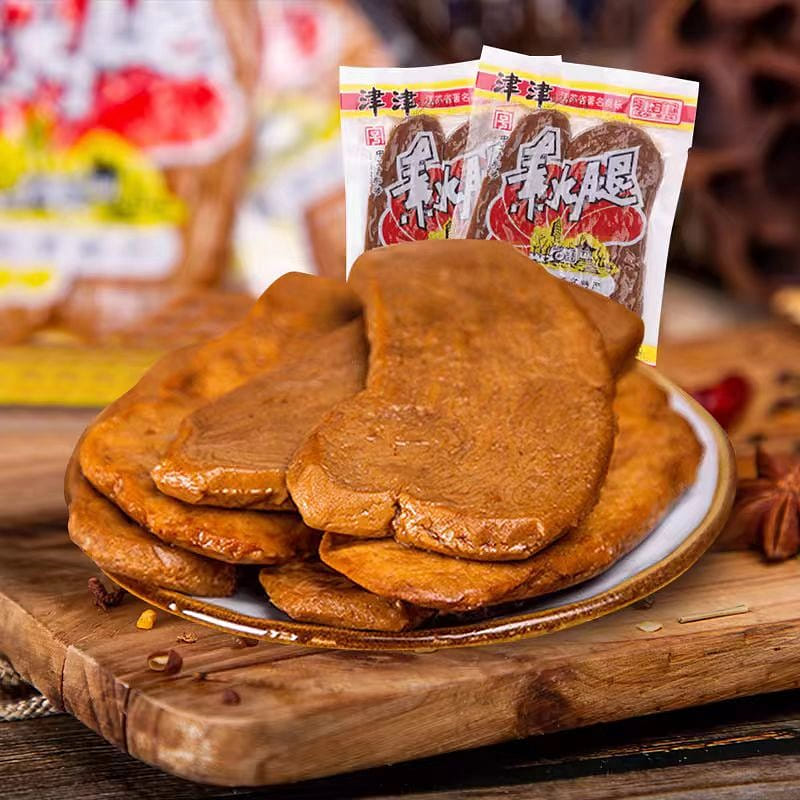 【津津】素火腿 Q彈十足 素食小吃 蘇州特產豆腐乾零食豆製品 70g*3袋 210 克