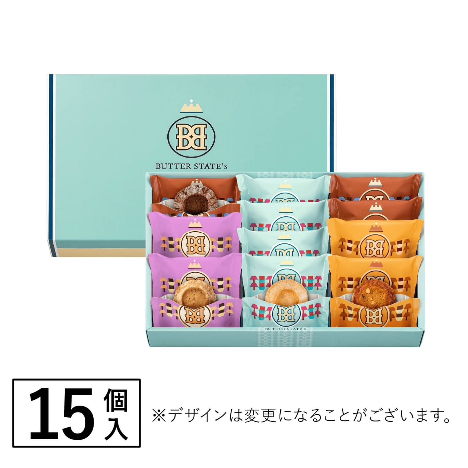 Butter States Various Flavors Cookie Assorted 15pc 1 box