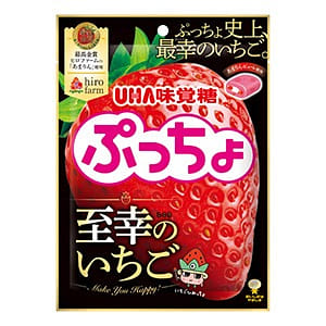 日本直送」UHA味覚糖・ぷっちょ至幸のいちご 73g袋入り - Weee!