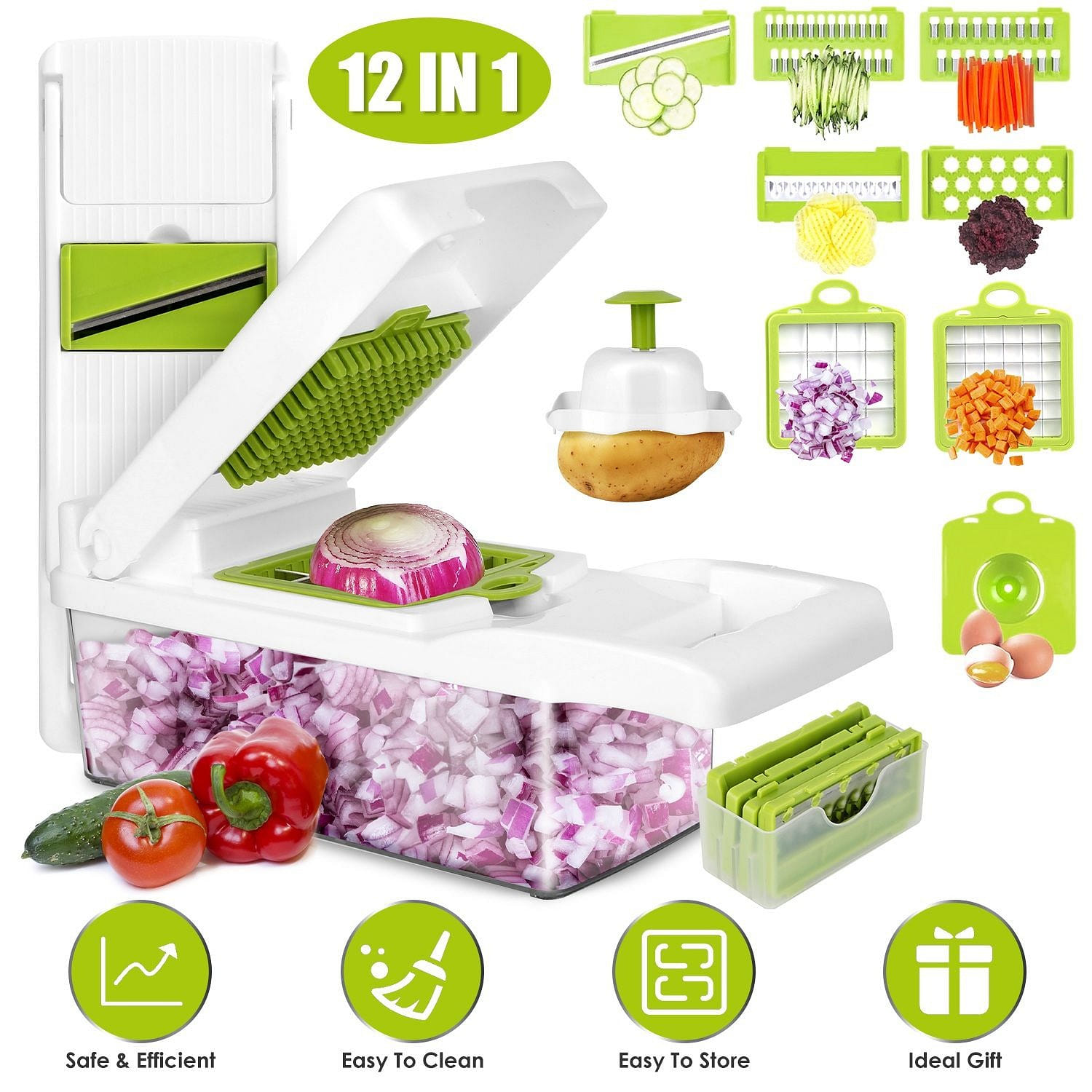 12 in 1 Vegetable Chopper Slicer 1 count