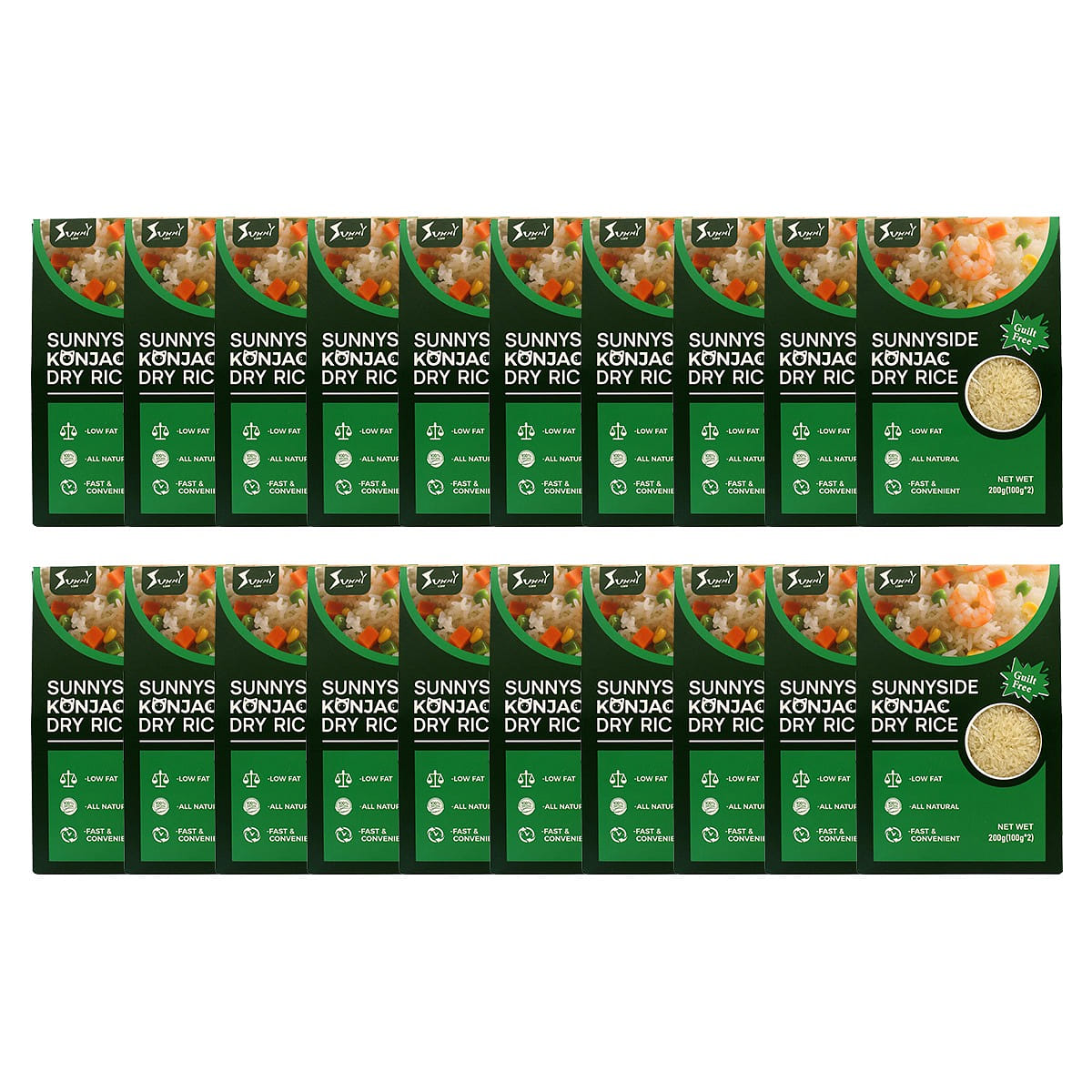 Sunnyside Dried Konjac Rice 20 Pack 200 g*20 pack