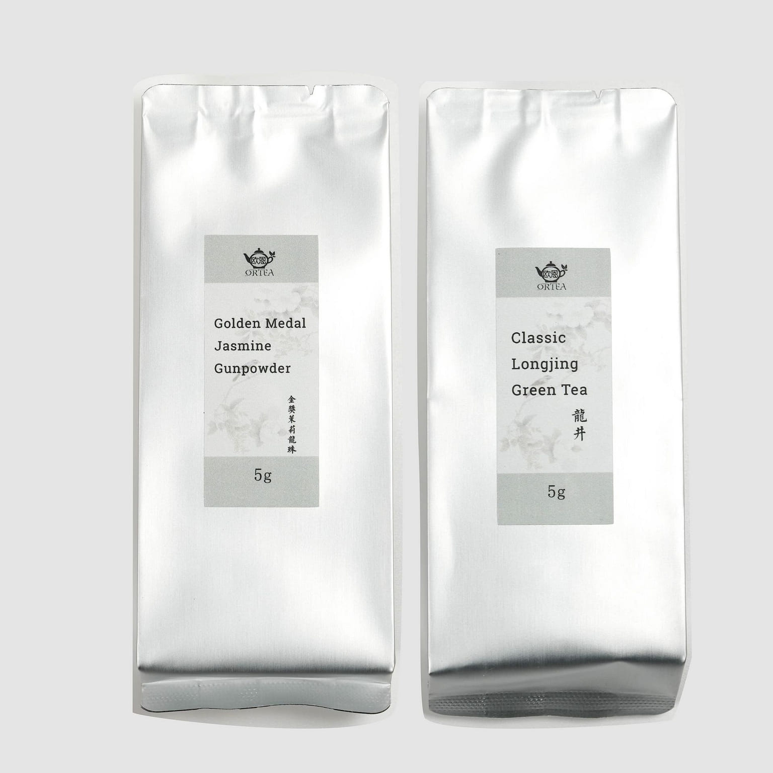 Green Tea Sample Longjing and Award Jasmine Pearls 6 pcs 1 份