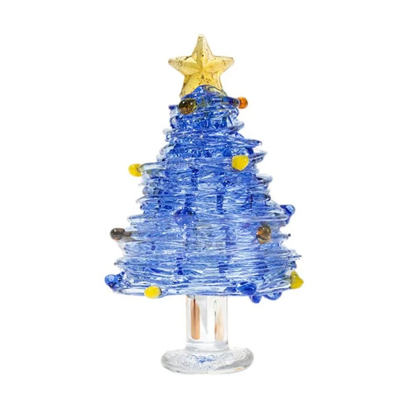 Christmas Tree Handwork Coloured Glaze Christmas Decoration-Bule 1 개