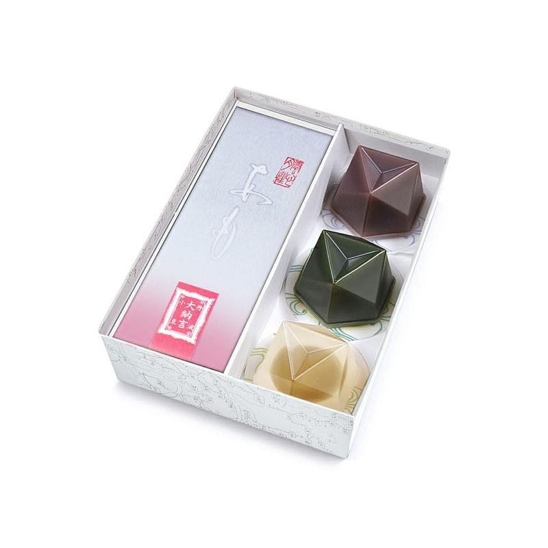Red Bean Yokan, Mizu Yokan, Matcha Mizu Yokan, Plum Jelly Gift Set 1 box