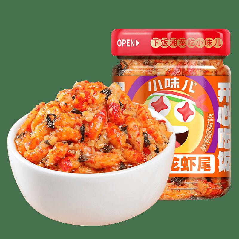샤오웨이얼 마늘 자소 새우 꼬리 소스 후난 향토 밥반찬 238g 238 그램