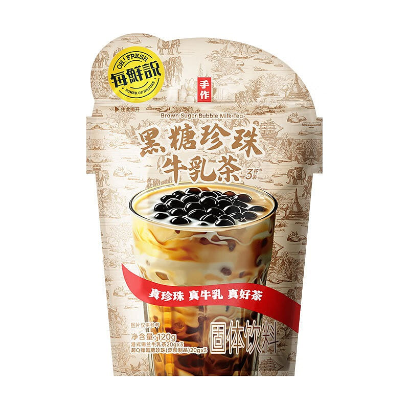 每鮮说 黑糖珍珠牛乳茶 120 克