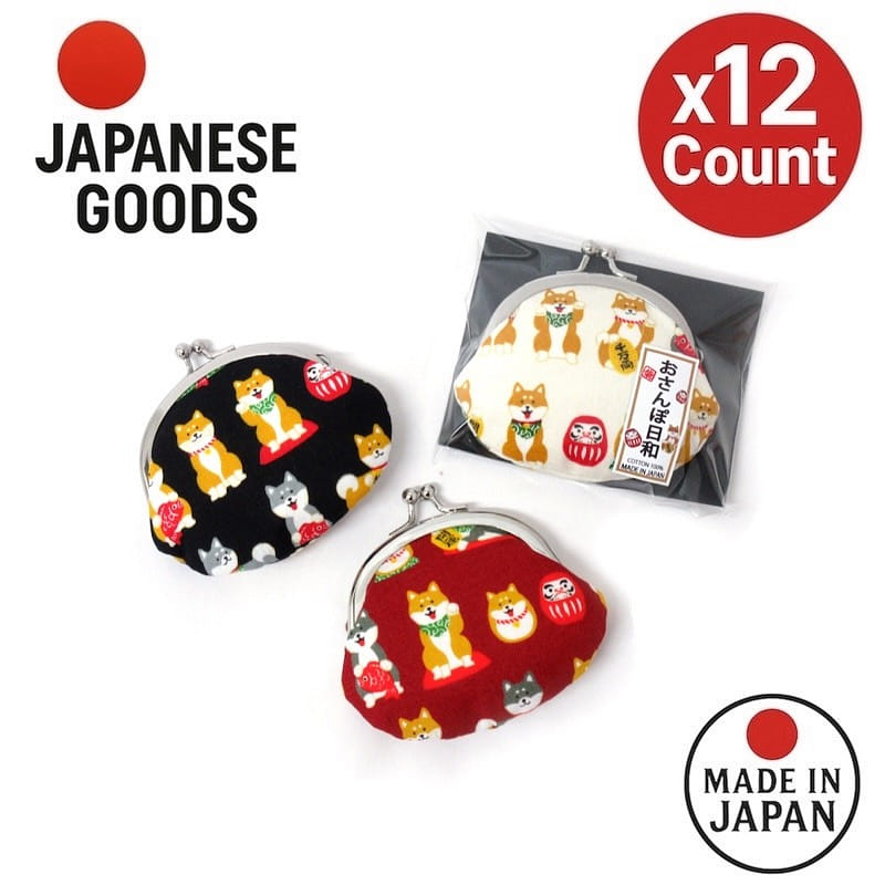 Sanpo Biyori Shiba Inu Coin Purse Made in Japan 1 다발