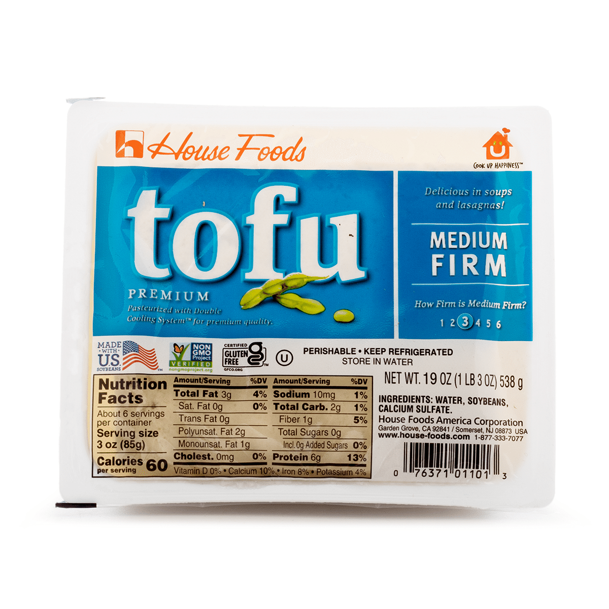 House Tofu Medium Firm 19 oz