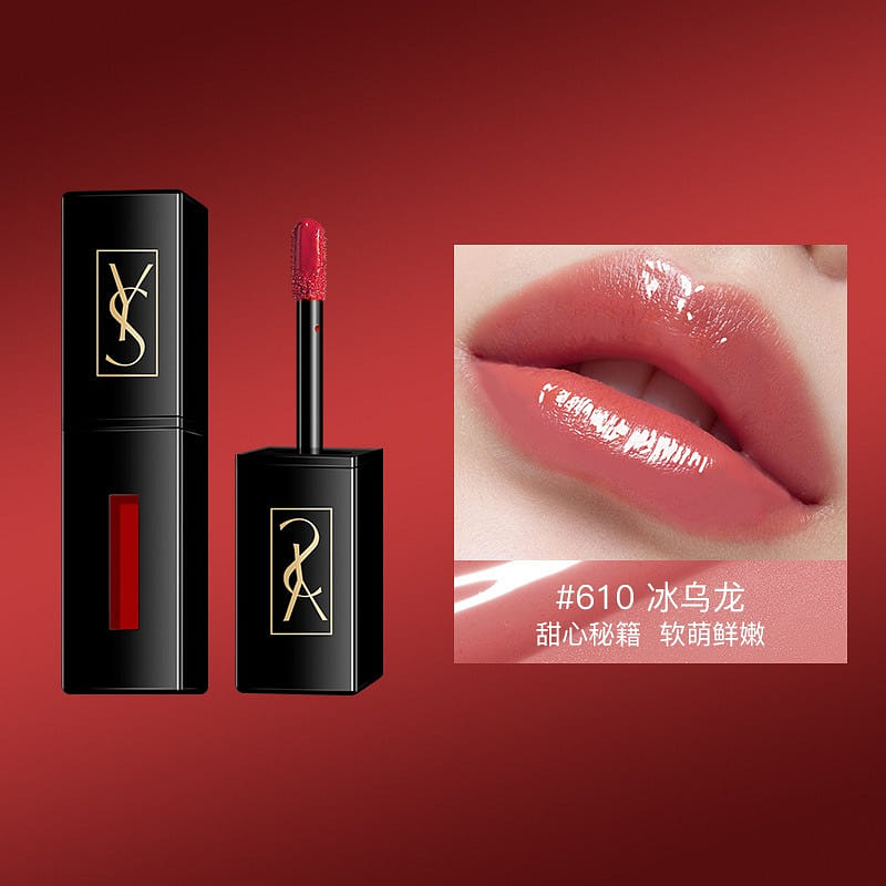 YS Small Black Tube Water Glow Lip Glaze Hold #610 1 count