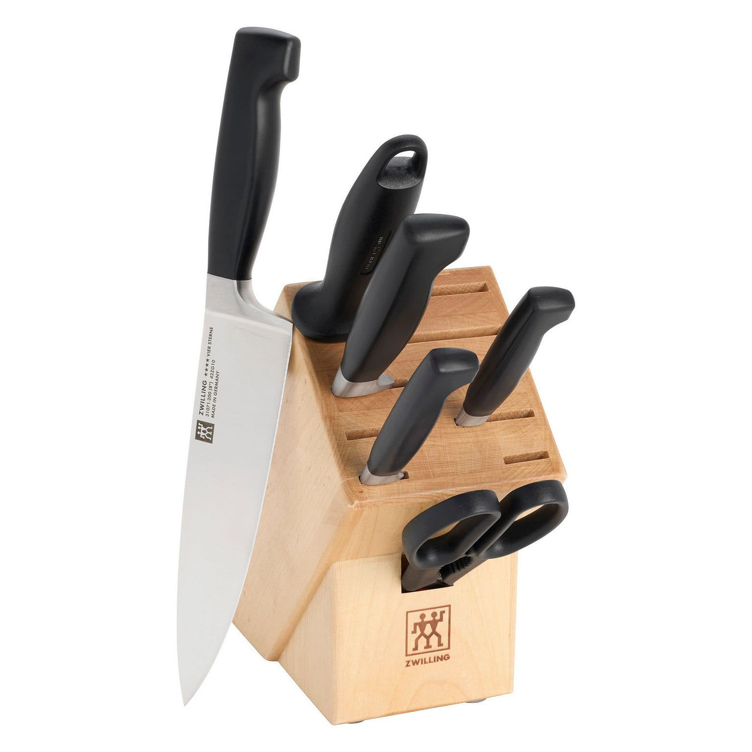 ZWILLING Four Star 7-pc Knife Block Set 1 each