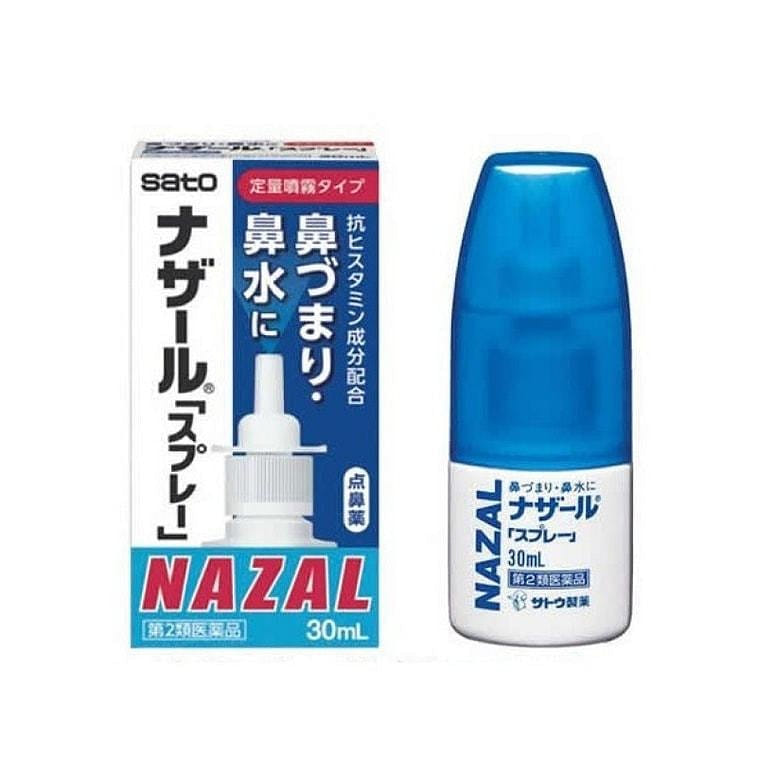 SATO Pharmaceutical Rhinitis Nasal Soothing Spray Japanese Version Original Blue 30ml 1 개