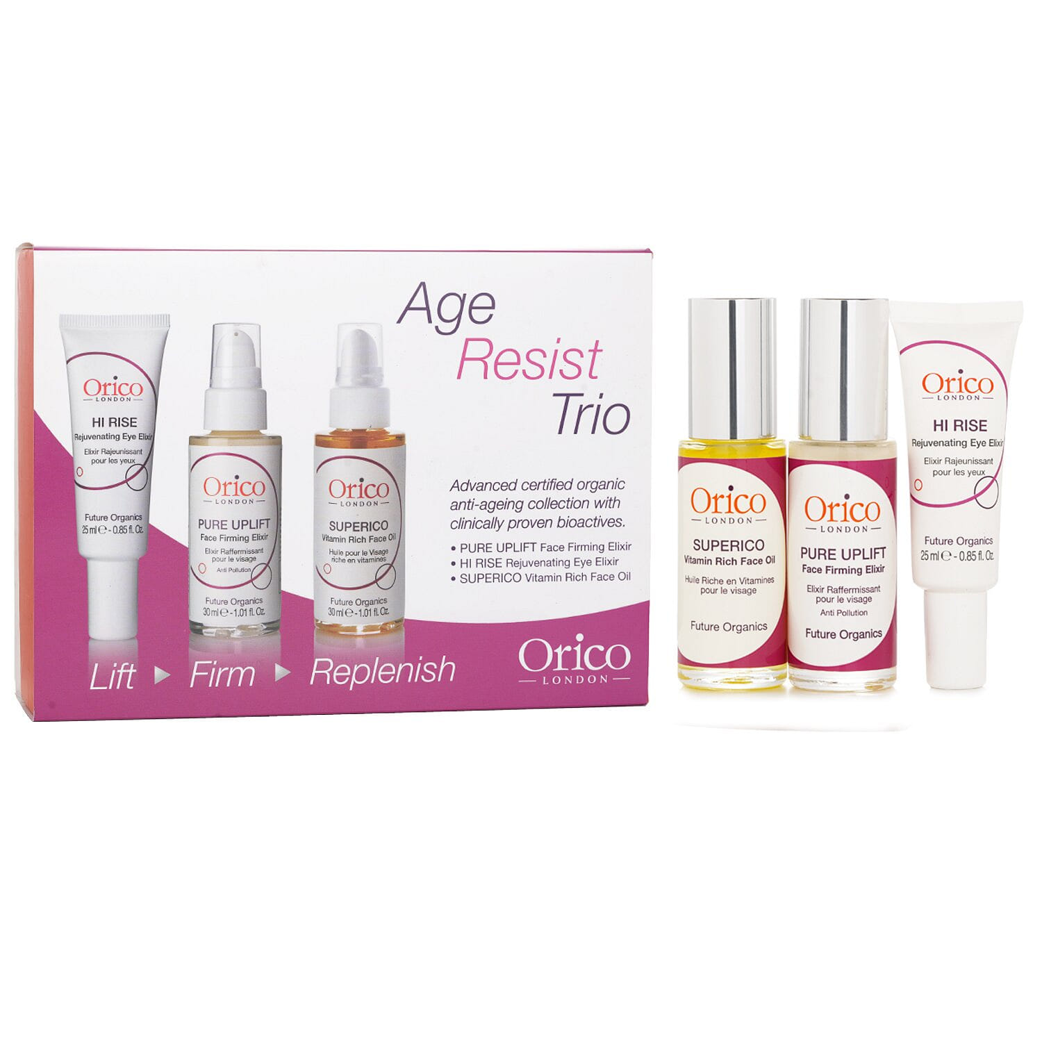 Orico London Age Resist Trio: Face Oil ml.oz + 3 ส่วน