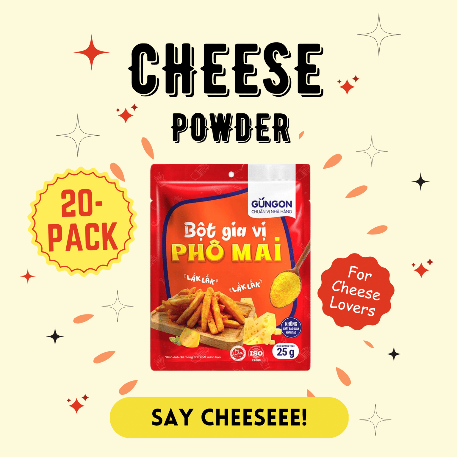 Gungon Cheese Seasoning Powder 20 개입
