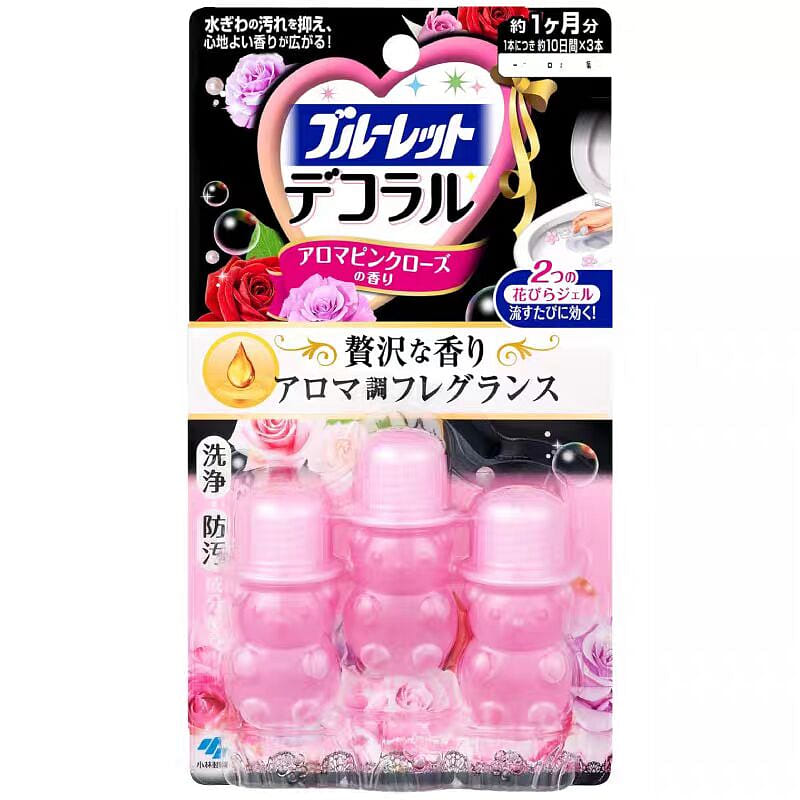 Kobayashi Fresh Gel Toilet Flower Stamp,Dark pink 1 ส่วน